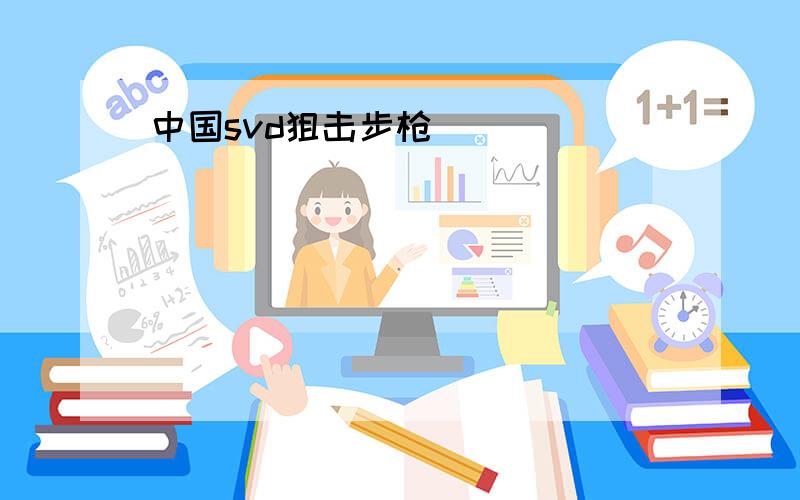 中国svd狙击步枪