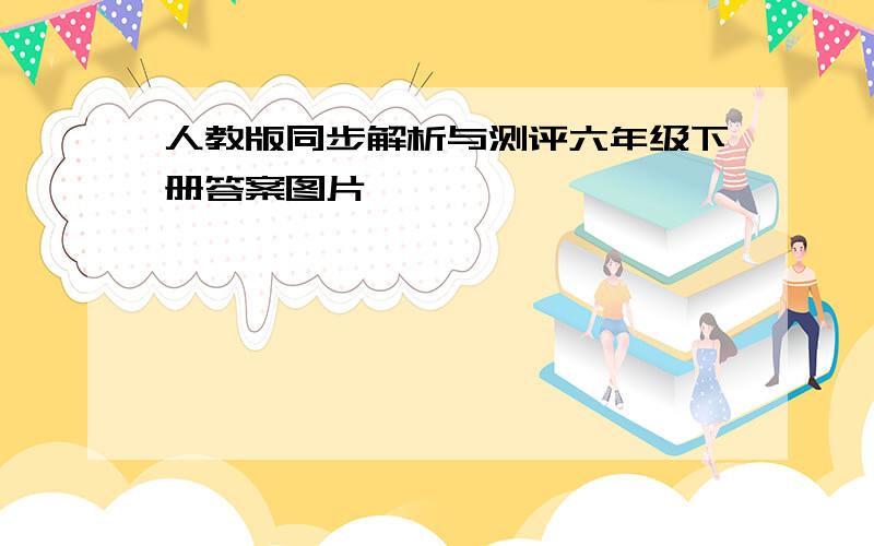 人教版同步解析与测评六年级下册答案图片