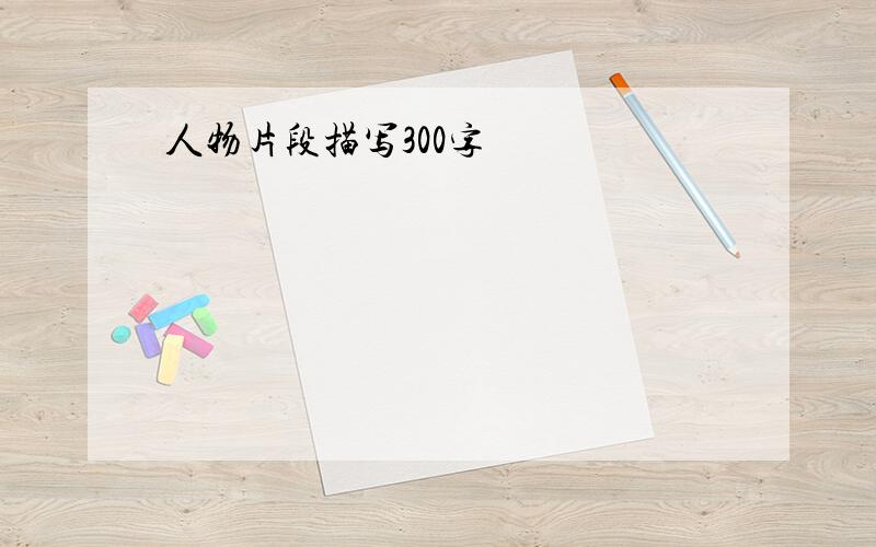 人物片段描写300字