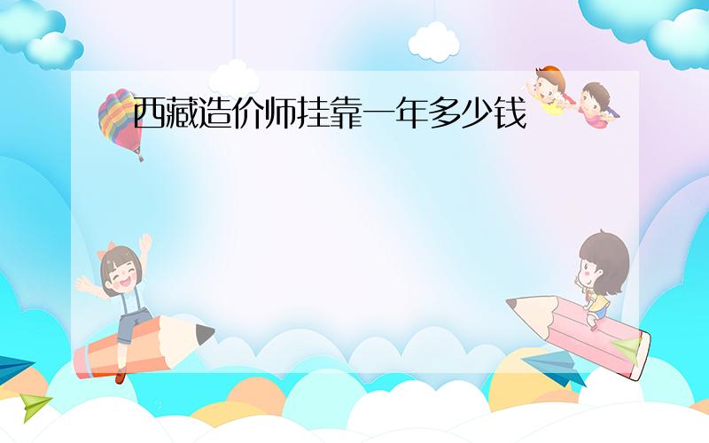 西藏造价师挂靠一年多少钱