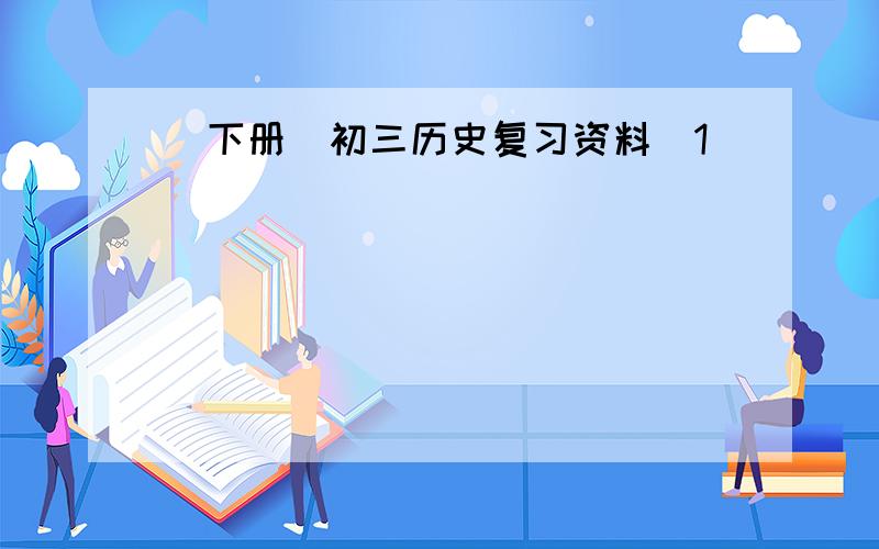 （下册）初三历史复习资料[1]