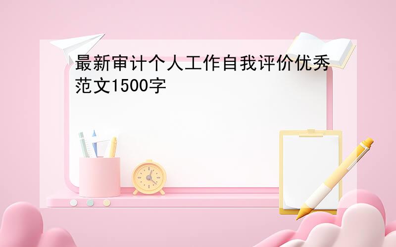 最新审计个人工作自我评价优秀范文1500字