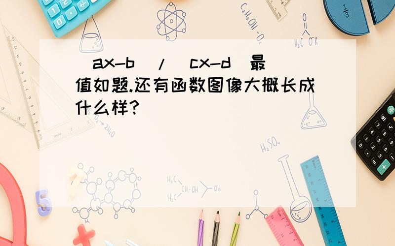 (ax-b)/(cx-d)最值如题.还有函数图像大概长成什么样?