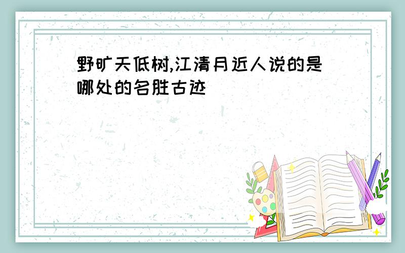 野旷天低树,江清月近人说的是哪处的名胜古迹