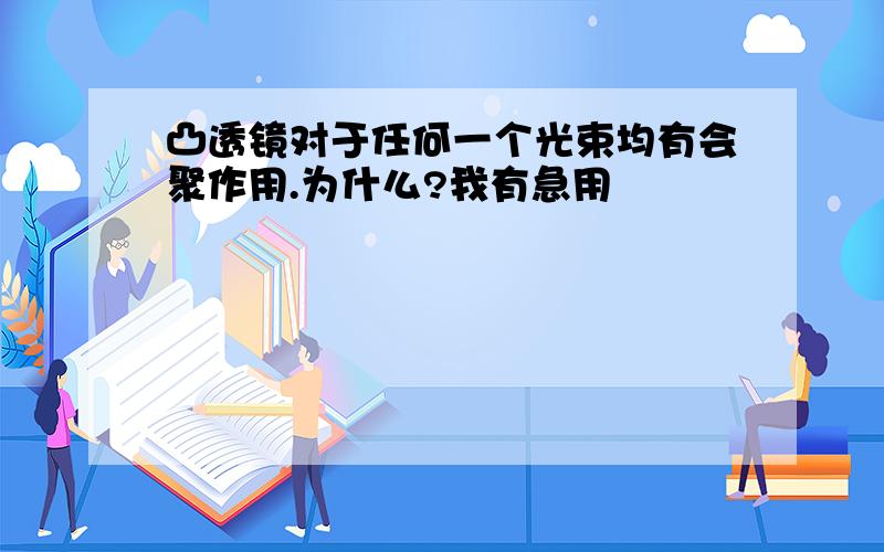 凸透镜对于任何一个光束均有会聚作用.为什么?我有急用