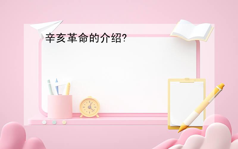 辛亥革命的介绍?