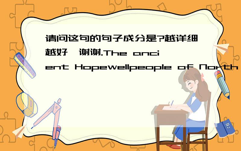 请问这句的句子成分是?越详细越好,谢谢.The ancient Hopewellpeople of North America probably cultivated corn and other crops, but huntingand gathering were still of critical importance in their economy. 北美远古的Hopewell人很可