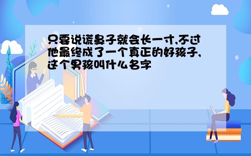 只要说谎鼻子就会长一寸,不过他最终成了一个真正的好孩子,这个男孩叫什么名字