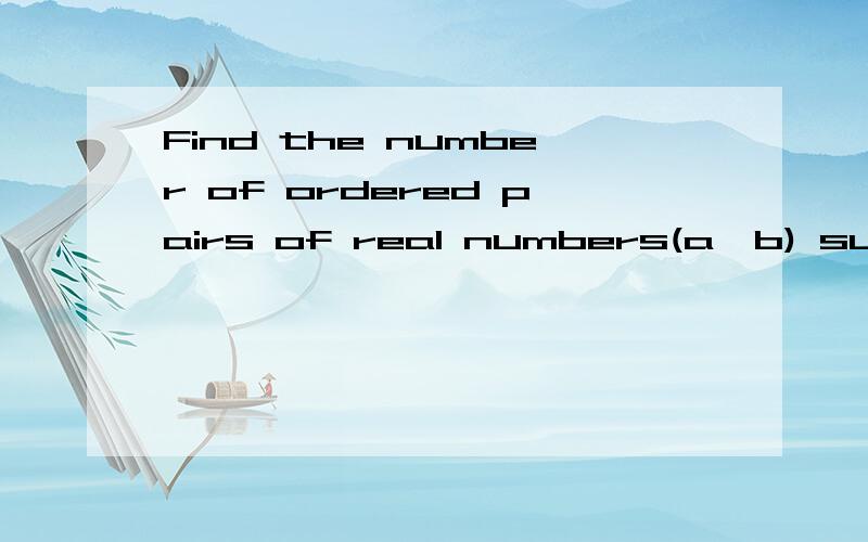 Find the number of ordered pairs of real numbers(a,b) such that (a+bi)^2002=a-bi.A.1001B.1002C.2001D.2002E.2004原题为AMC12 2002 A problem 24