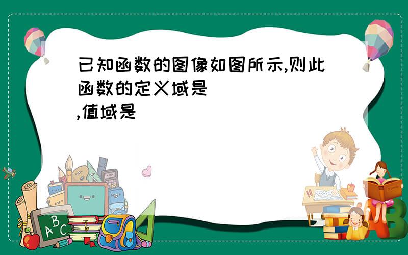 已知函数的图像如图所示,则此函数的定义域是______ ,值域是______