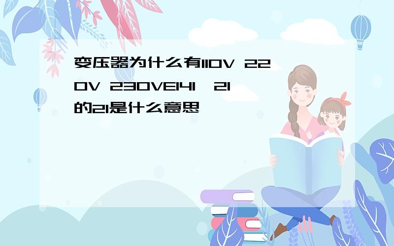 变压器为什么有110V 220V 230VEI41*21的21是什么意思