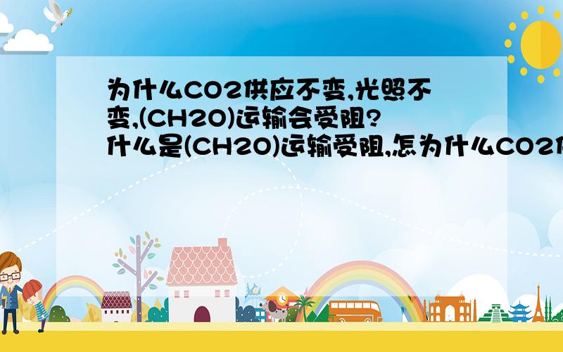 为什么CO2供应不变,光照不变,(CH2O)运输会受阻?什么是(CH2O)运输受阻,怎为什么CO2供应不变,光照不变,(CH2O)运输会受阻?什么是(CH2O)运输受阻,怎么受阻?