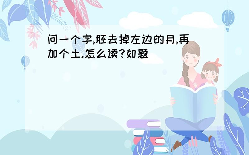 问一个字,胚去掉左边的月,再加个土.怎么读?如题