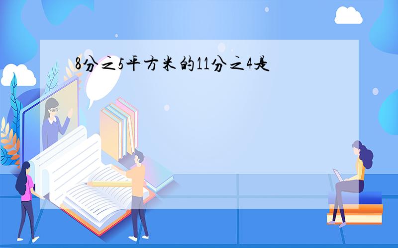 8分之5平方米的11分之4是