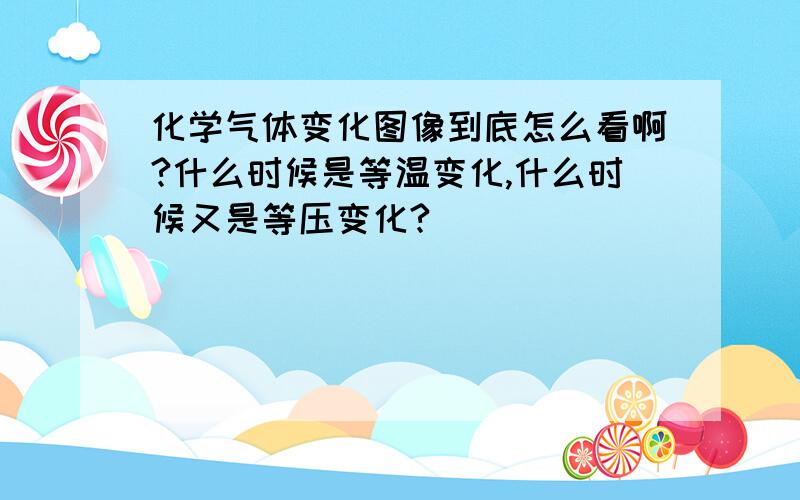 化学气体变化图像到底怎么看啊?什么时候是等温变化,什么时候又是等压变化?