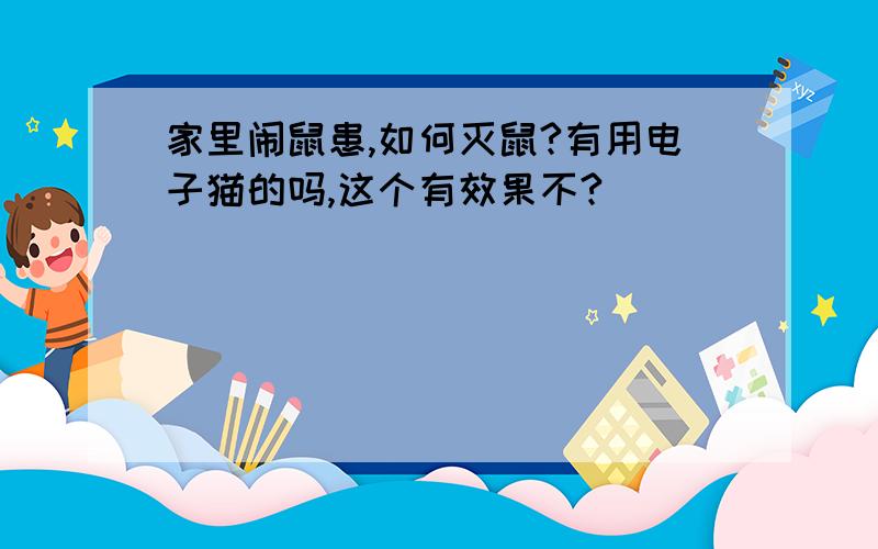 家里闹鼠患,如何灭鼠?有用电子猫的吗,这个有效果不?