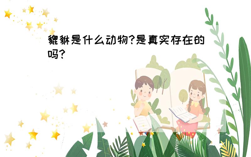 貔貅是什么动物?是真实存在的吗?