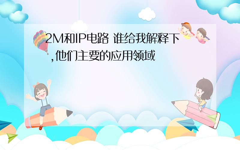 2M和IP电路 谁给我解释下 ,他们主要的应用领域