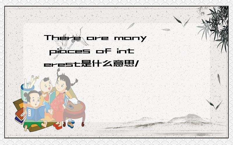 There are many piaces of interest是什么意思/