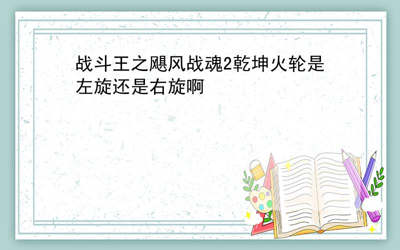 战斗王之飓风战魂2乾坤火轮是左旋还是右旋啊