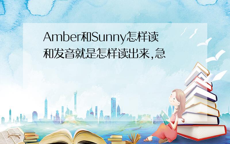 Amber和Sunny怎样读和发音就是怎样读出来,急