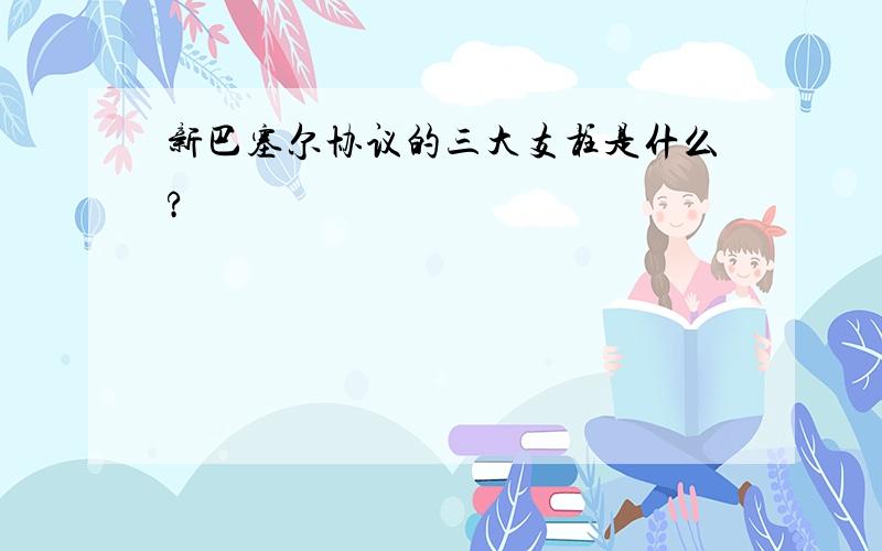 新巴塞尔协议的三大支柱是什么?