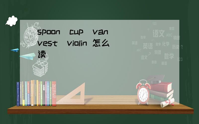 spoon\cup\van\vest\violin 怎么读