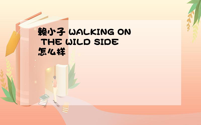 赖小子 WALKING ON THE WILD SIDE怎么样