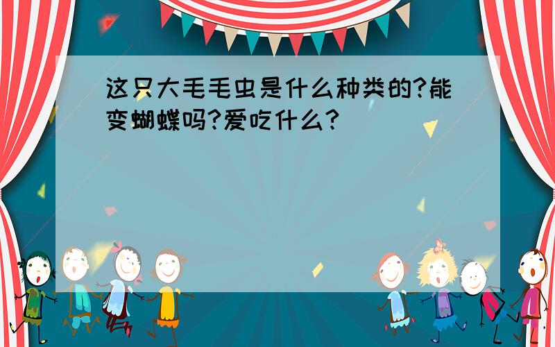 这只大毛毛虫是什么种类的?能变蝴蝶吗?爱吃什么?