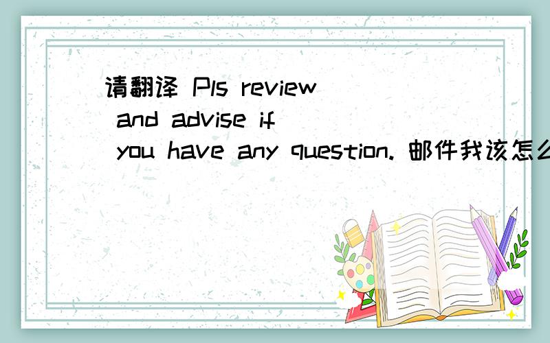 请翻译 Pls review and advise if you have any question. 邮件我该怎么回复.具体情况是：客人要我提交一份文件发了一份空白格式给我,需要我以后按格式填写,问我是否清楚了. 我想回复：我确认明白了,