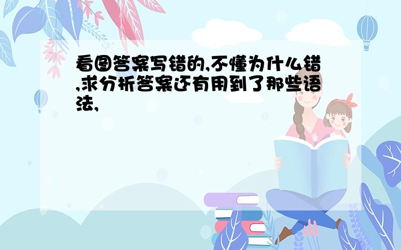 看图答案写错的,不懂为什么错,求分析答案还有用到了那些语法,