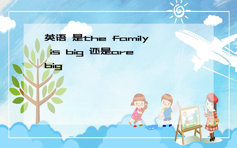 英语 是the family is big 还是are big