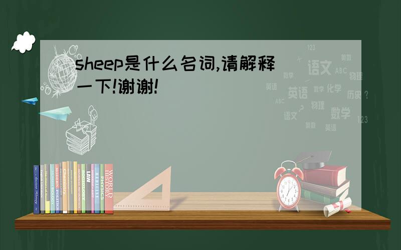 sheep是什么名词,请解释一下!谢谢!