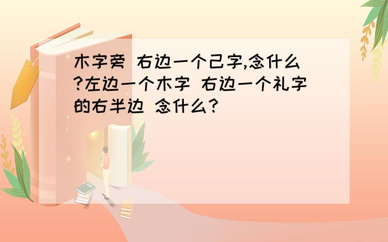 木字旁 右边一个己字,念什么?左边一个木字 右边一个礼字的右半边 念什么？