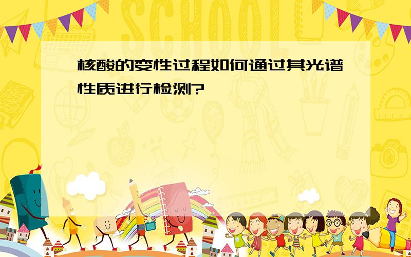 核酸的变性过程如何通过其光谱性质进行检测?