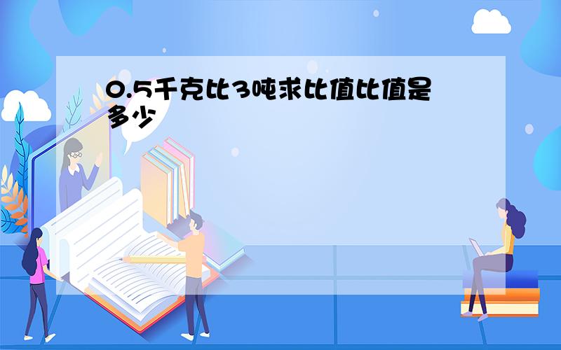 0.5千克比3吨求比值比值是多少