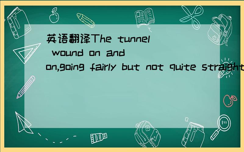 英语翻译The tunnel wound on and on,going fairly but not quite straight into the side of the hill-The Hill,as all the people for many miles round call it--and many little round doors open out of it first on one side and then on another.这里应