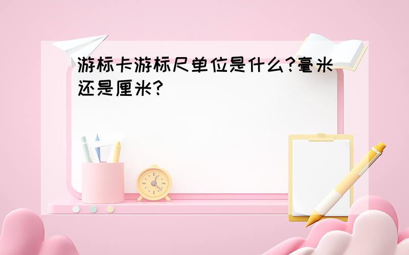 游标卡游标尺单位是什么?毫米还是厘米?