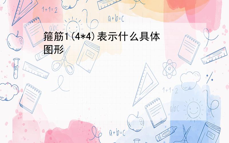 箍筋1(4*4)表示什么具体图形