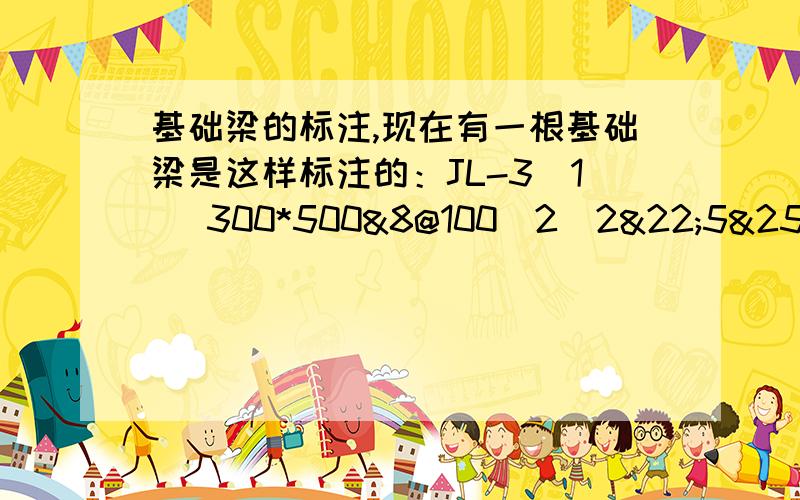 基础梁的标注,现在有一根基础梁是这样标注的：JL-3(1) 300*500&8@100(2)2&22;5&25G2&12（-0,20)这个括号里的（-0.20）是梁顶面标高吗?因为图下面有一句话：未注明的基础梁顶标高均为-0.30但是11G101-1中