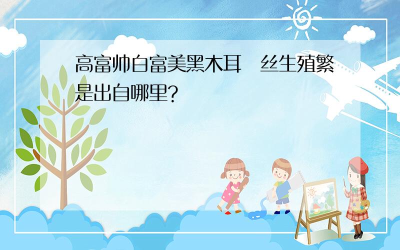 高富帅白富美黑木耳屌丝生殖繁是出自哪里?