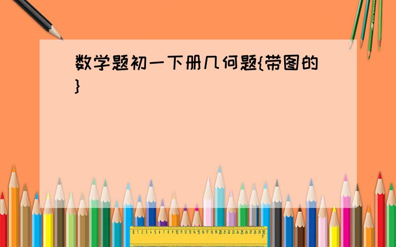 数学题初一下册几何题{带图的}