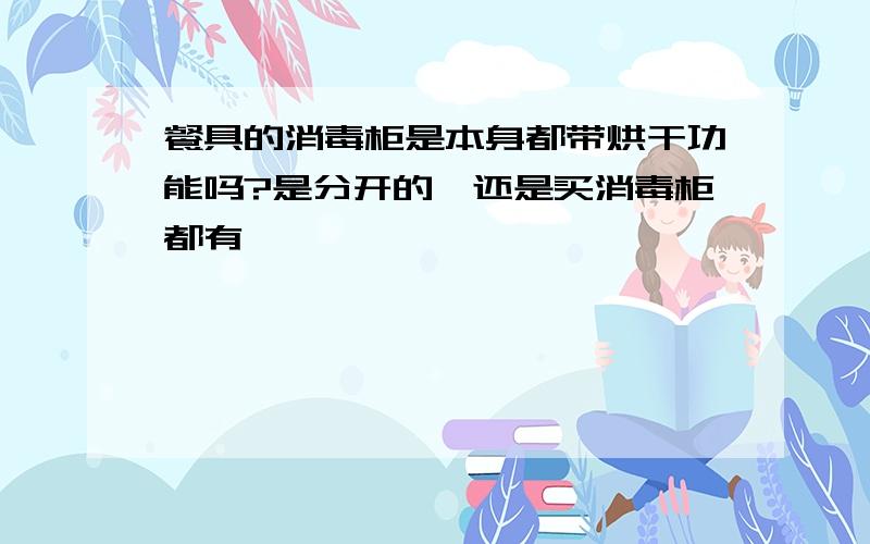 餐具的消毒柜是本身都带烘干功能吗?是分开的,还是买消毒柜都有