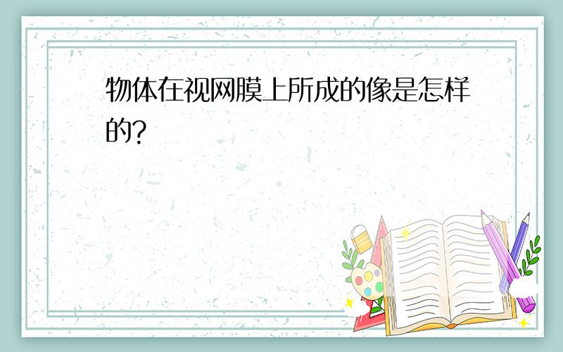 物体在视网膜上所成的像是怎样的?