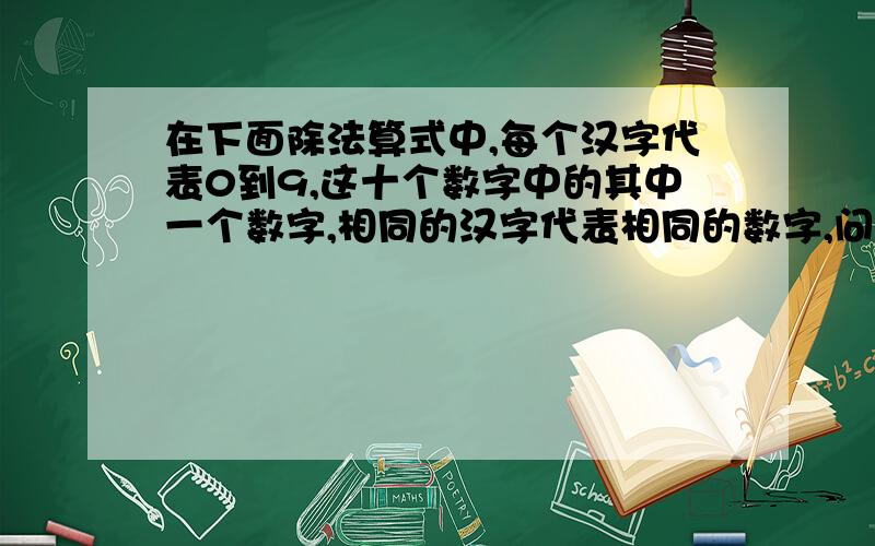 在下面除法算式中,每个汉字代表0到9,这十个数字中的其中一个数字,相同的汉字代表相同的数字,问：学+学生+好好好=（ ）.好好好/学生=学