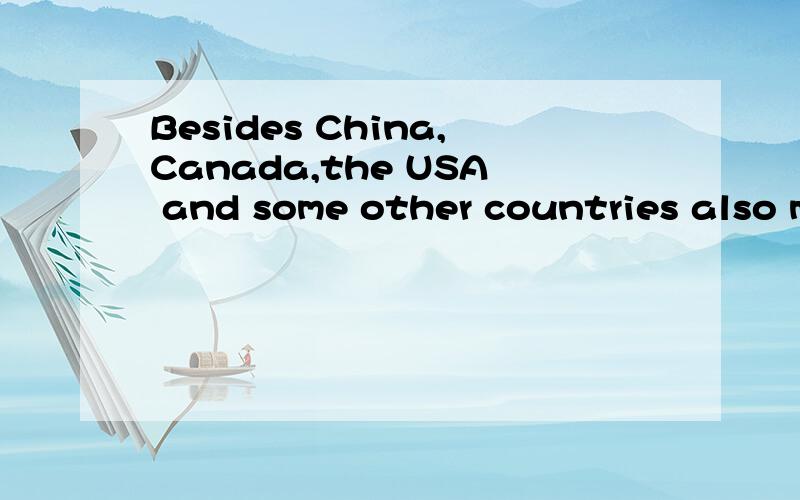 Besides China,Canada,the USA and some other countries also met (with) heavy snowstorms in 2008'swinter.为什么要加with 这样翻译不就不顺了吗?