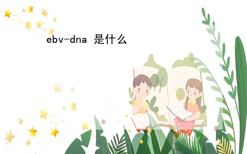 ebv-dna 是什么