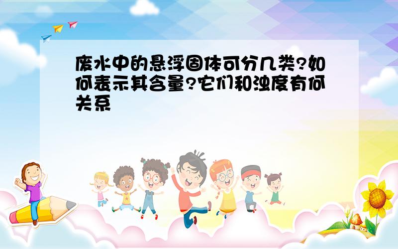 废水中的悬浮固体可分几类?如何表示其含量?它们和浊度有何关系