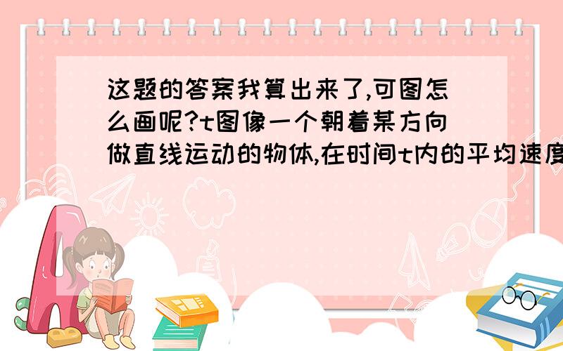 这题的答案我算出来了,可图怎么画呢?t图像一个朝着某方向做直线运动的物体,在时间t内的平均速度是v,紧接着t/2内的平均速度是v/2,则物体在这段时间内的平均速度是_.