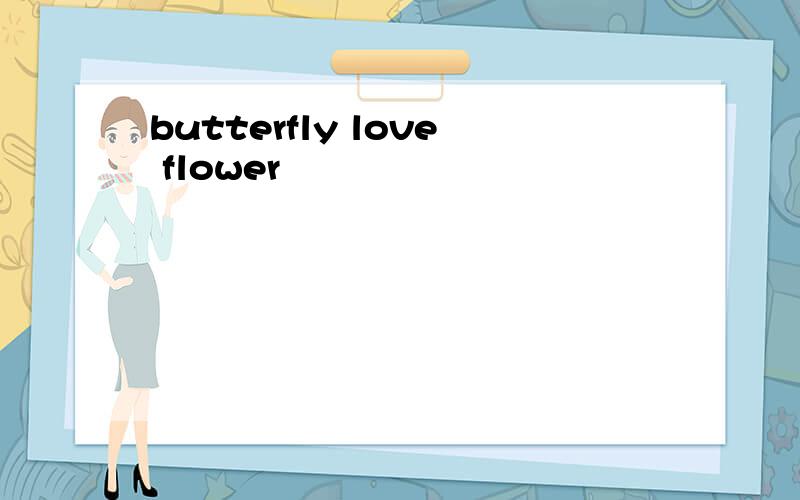 butterfly love flower